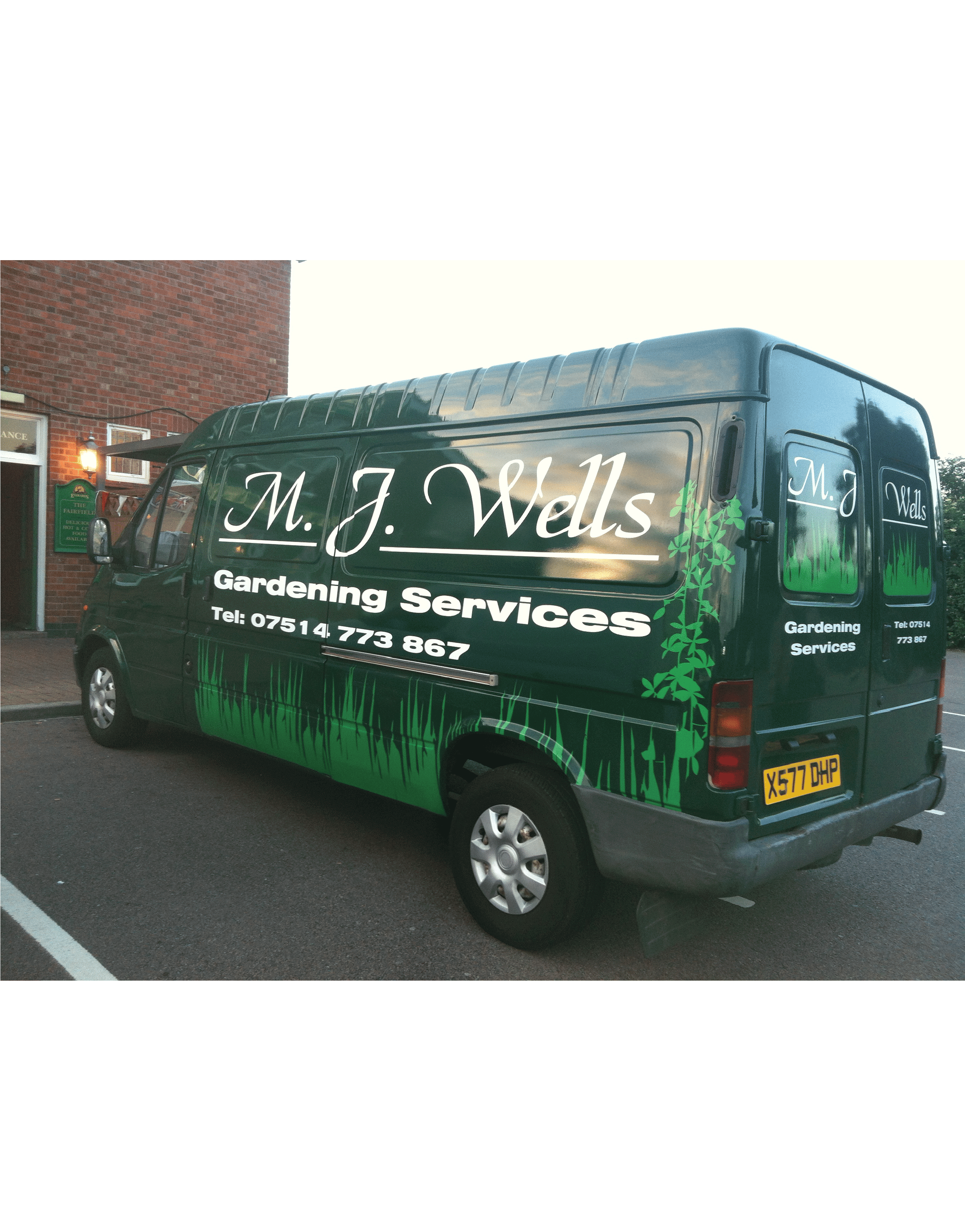 M.J.Wells Gardening Services Vehicle Design & Application