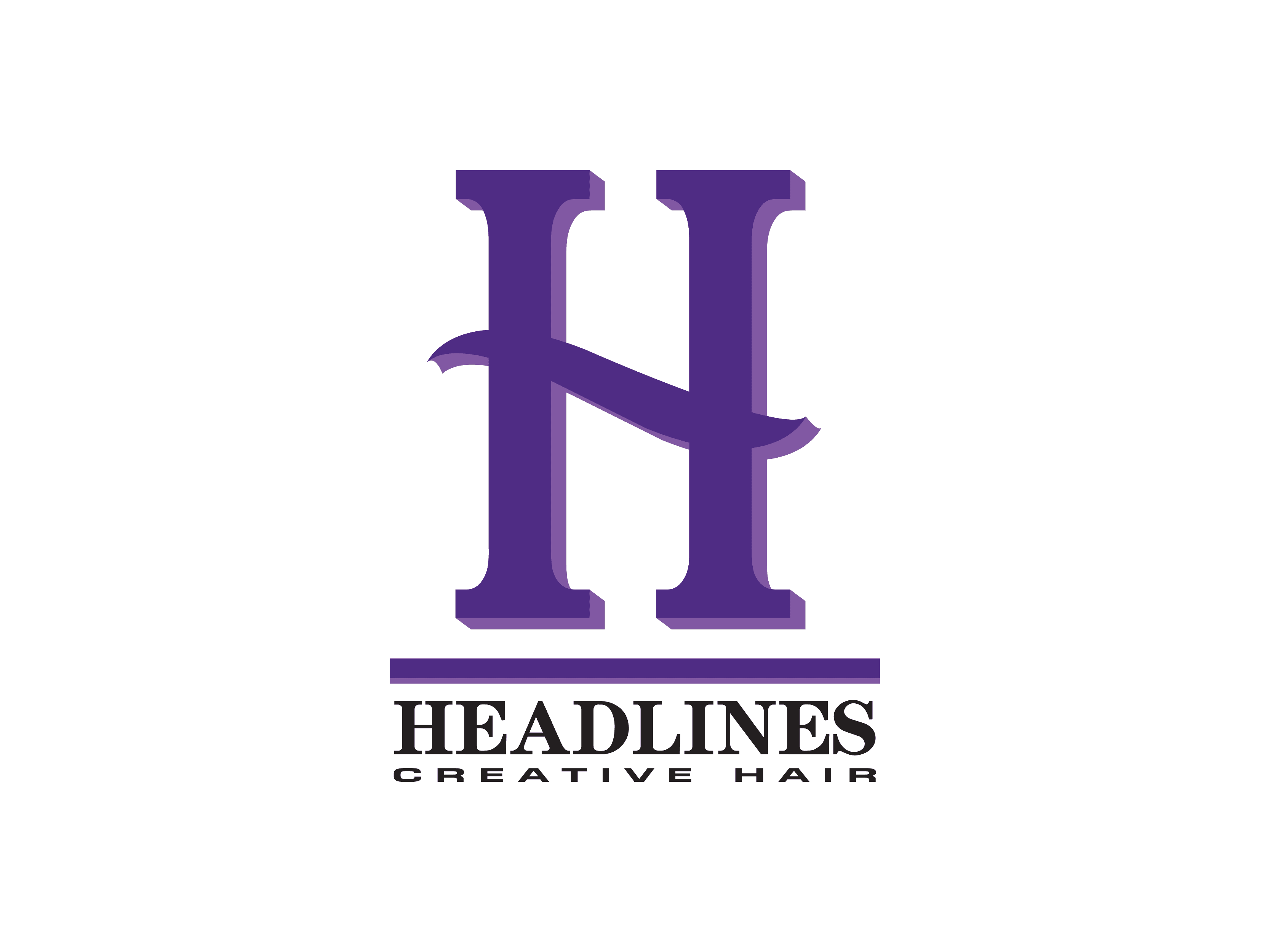 Headlines Creative Hair Logo
