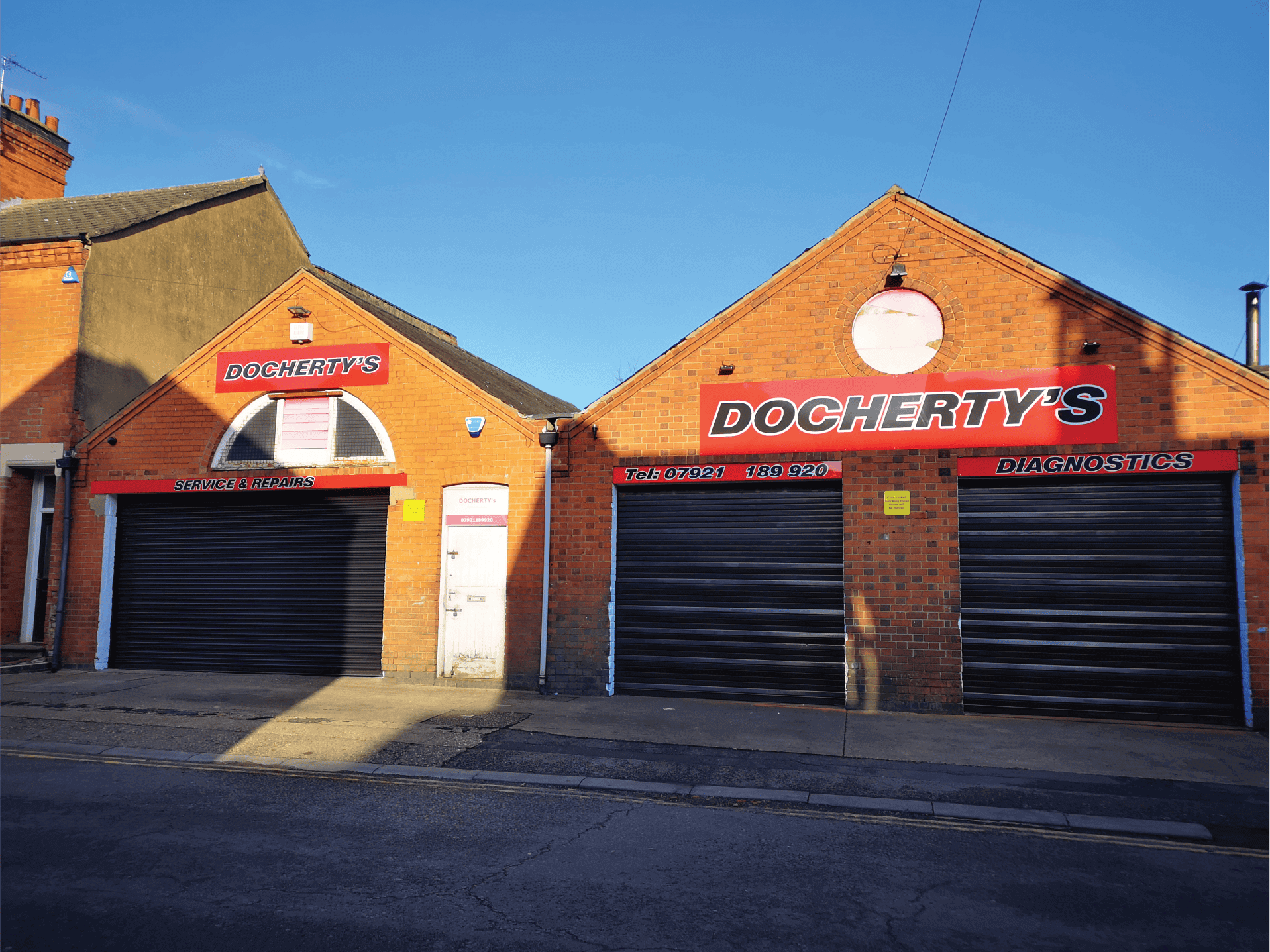 3D lettering on a building