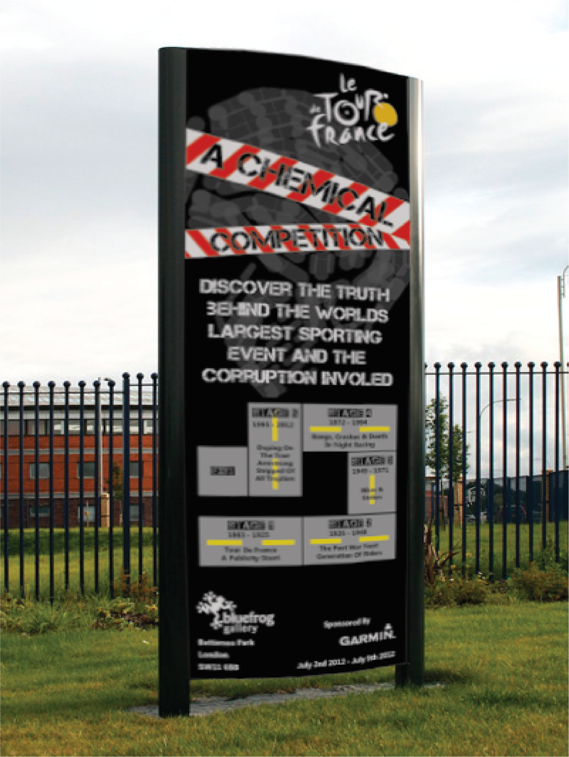 Exhibition graphics and stands